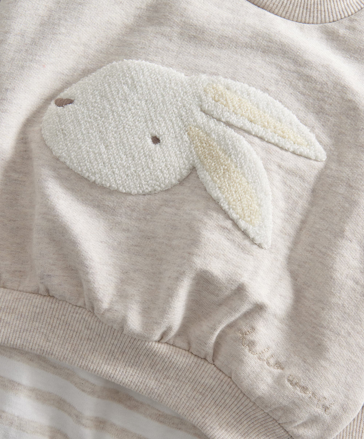 Mamas & Papas Outfits & Sets Bunny Sweatshirt & Stripe Legging Set