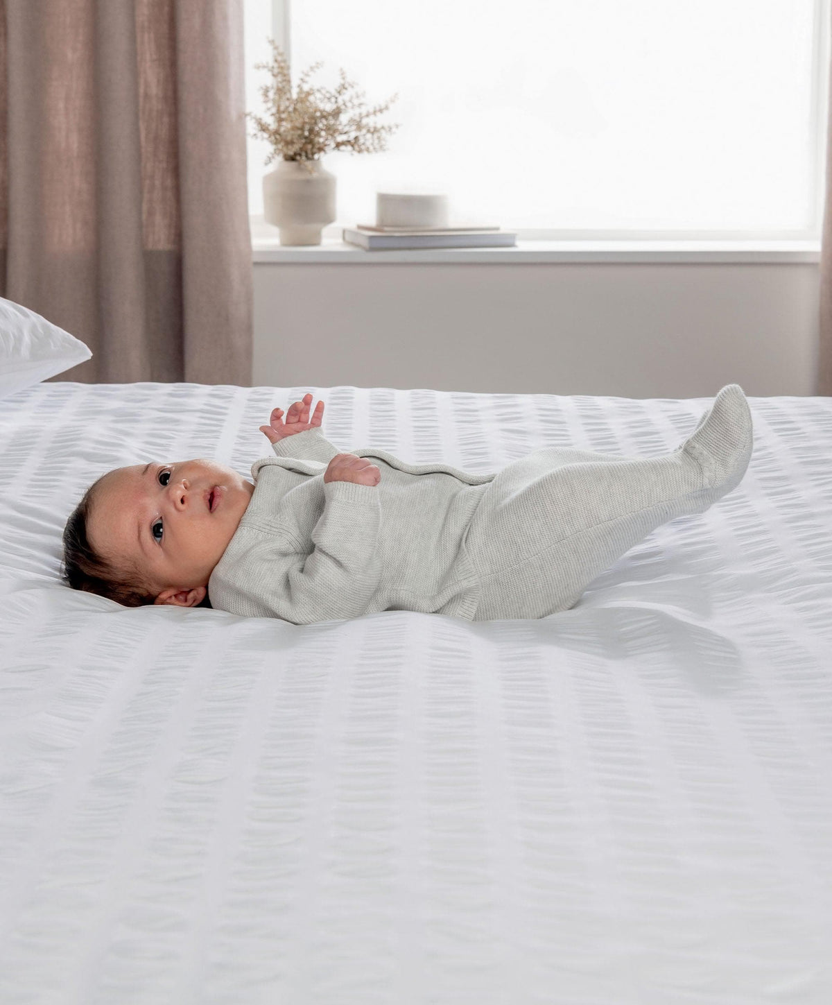 Mamas & Papas Outfits & Sets Cable Knit Top & Bottoms Set (2 Pieces) - Grey