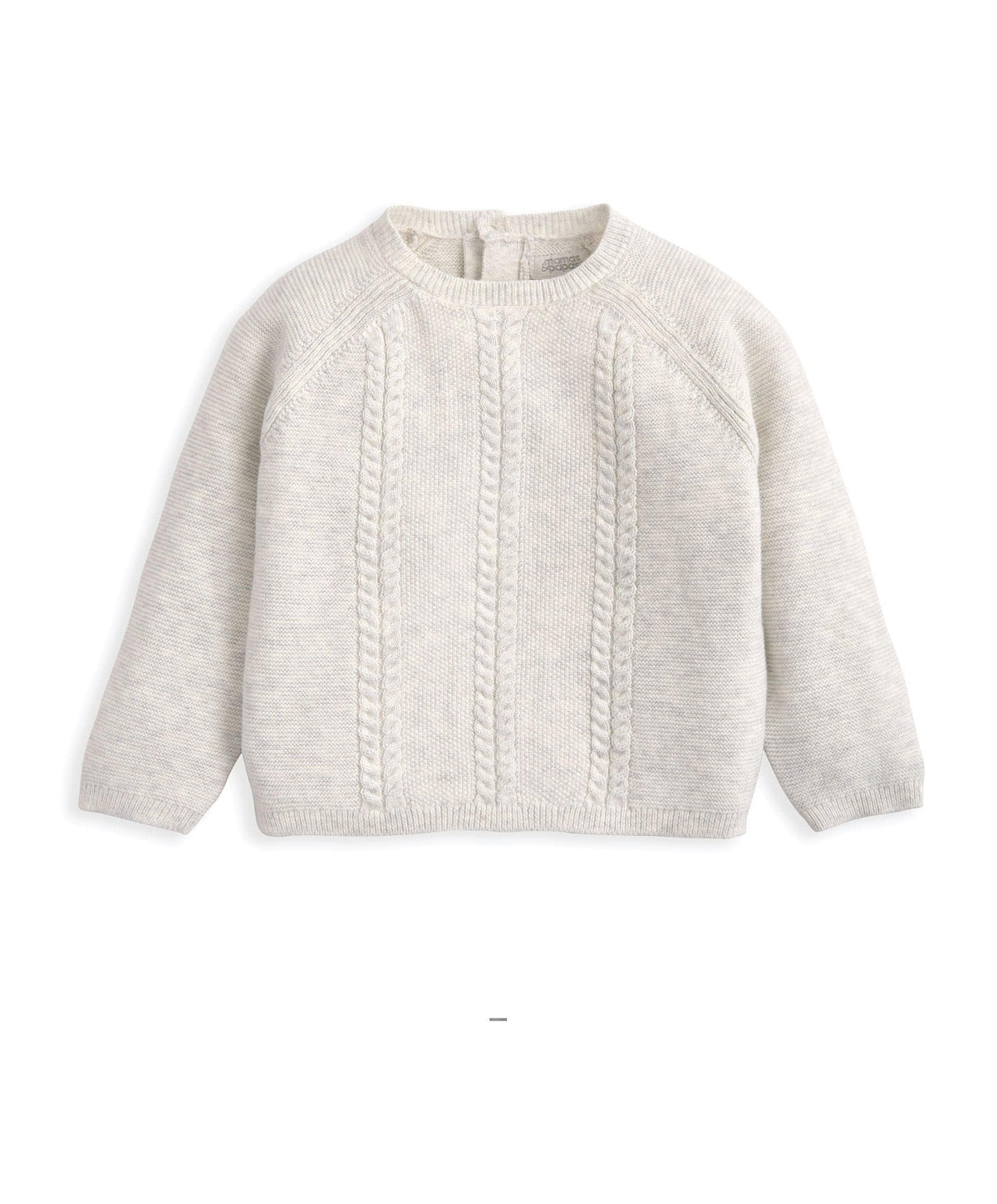 Mamas & Papas Outfits & Sets Cable Knit Top & Bottoms Set (2 Pieces) - Grey