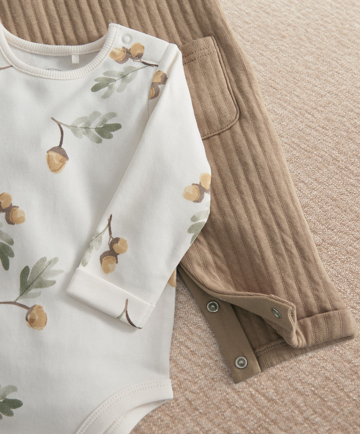 Mamas & Papas Outfits & Sets Dungaree & Acorn Bodysuit Outfit Set
