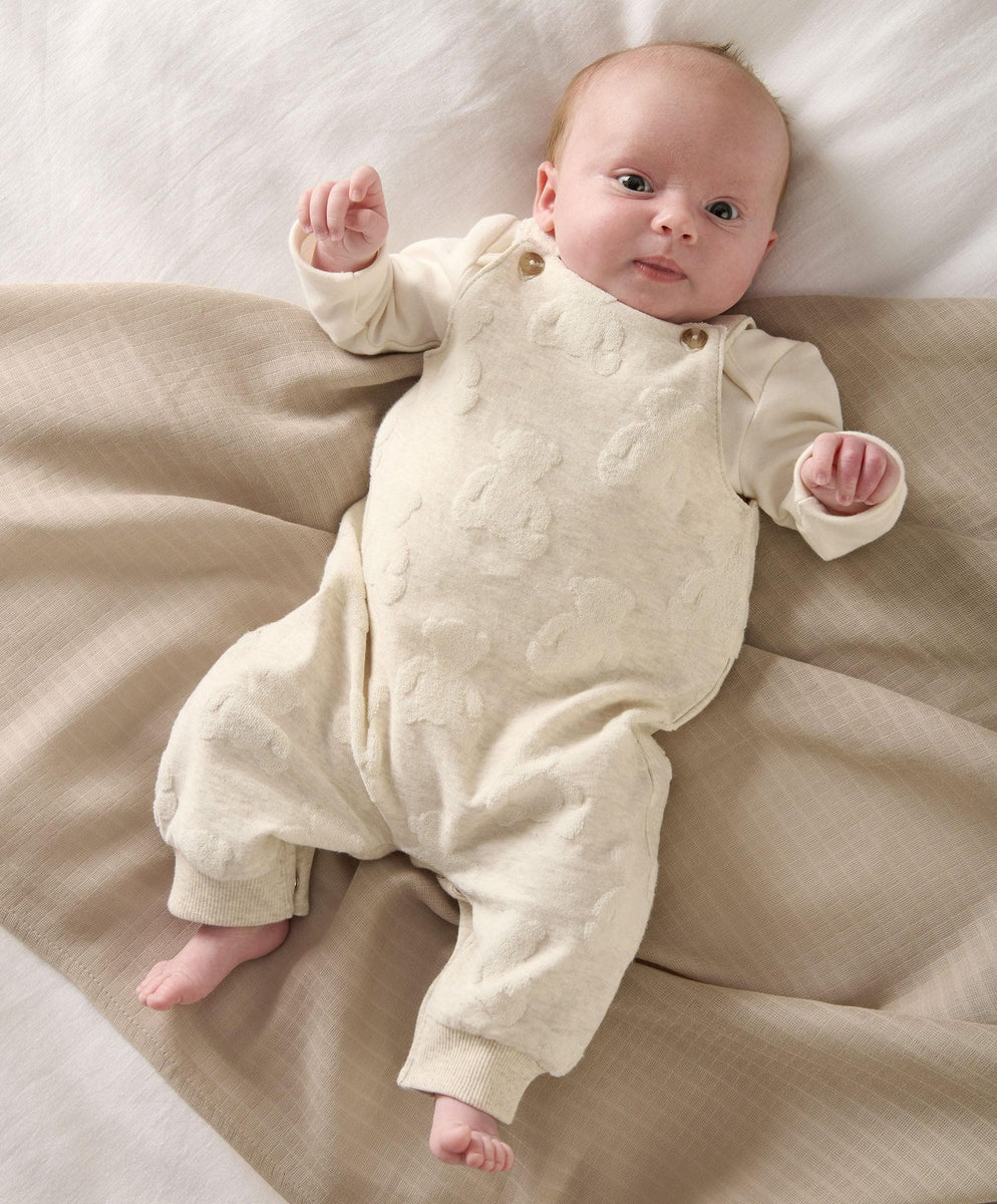Dungarees Bodysuit Outfit Set Teddy Bear – Mamas Papas UK