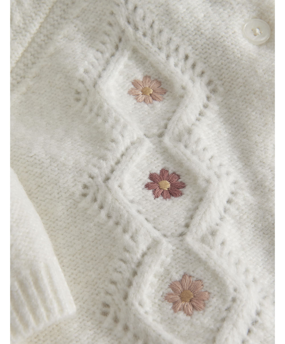 Mamas & Papas Outfits & Sets Embroidered Knit Cardigan & Legging Set (2 Pieces)