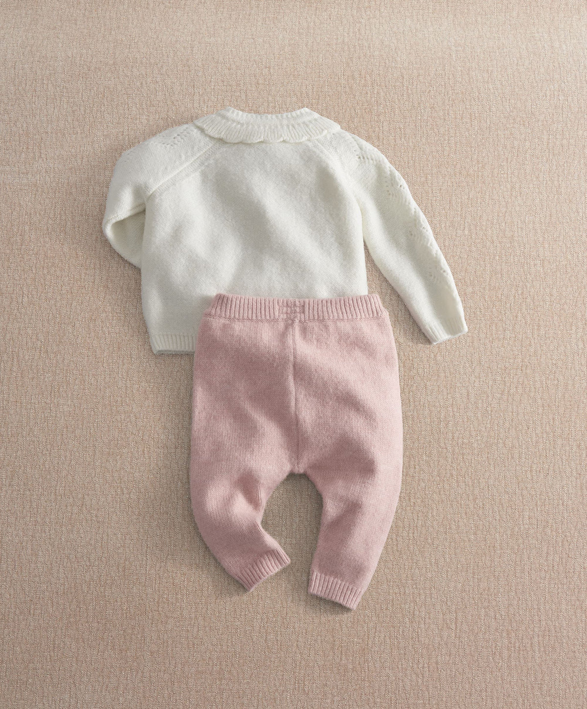 Mamas & Papas Outfits & Sets Embroidered Knit Cardigan & Legging Set (2 Pieces)