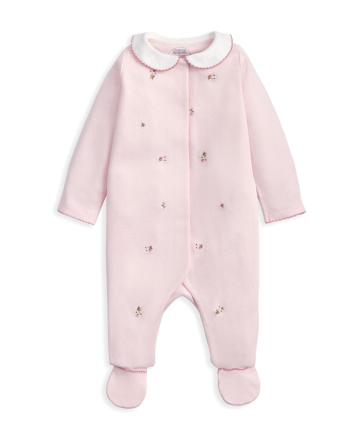Mamas & Papas Outfits & Sets Embroidered Romper Hat & Blanket Set (3 Pieces) - Pink
