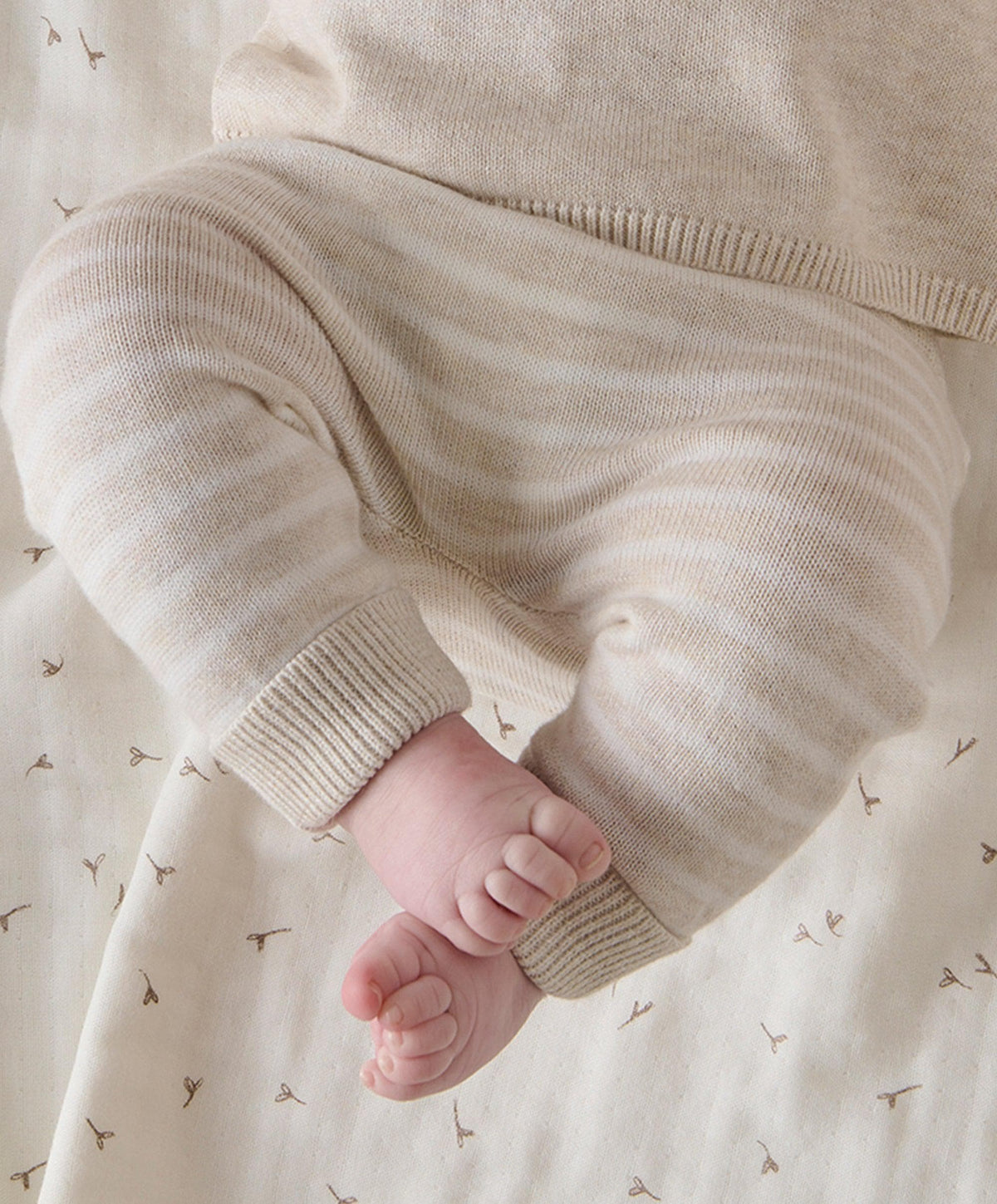 Mamas & Papas Outfits & Sets Hello World Knit Set (2 Piece) - Beige