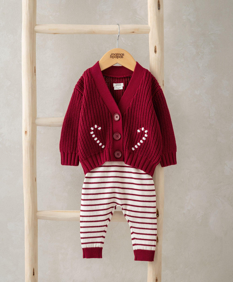 Ho Ho Ho Christmas Cardigan & Leggings Mamas & Papas UK