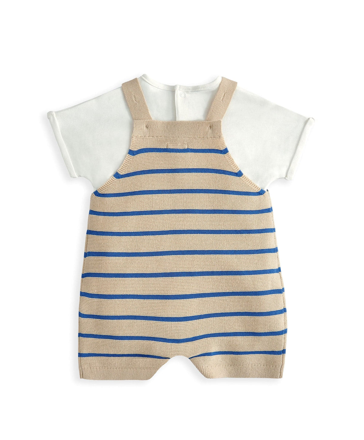 Mamas & Papas Outfits & Sets Knitted Dungarees & T-Shirt Set