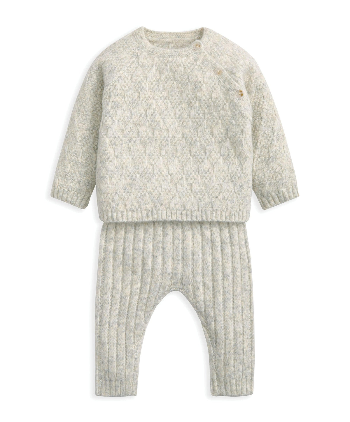 Mamas & Papas Outfits & Sets Knitted Top & Leggings Set (2 Pieces) – Grey Marl