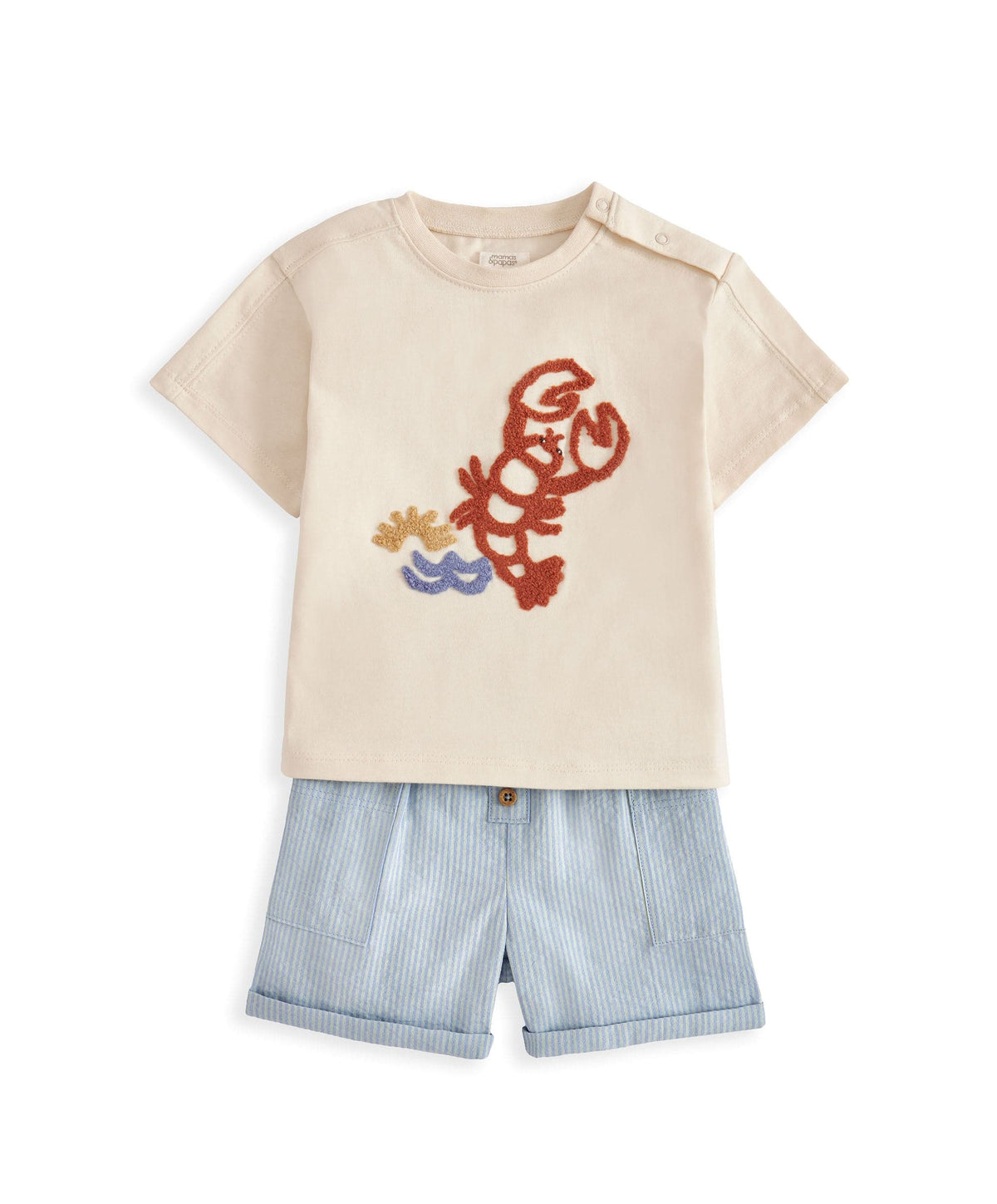 Mamas & Papas Outfits & Sets Lobster T-Shirt & Shorts Outfit Set