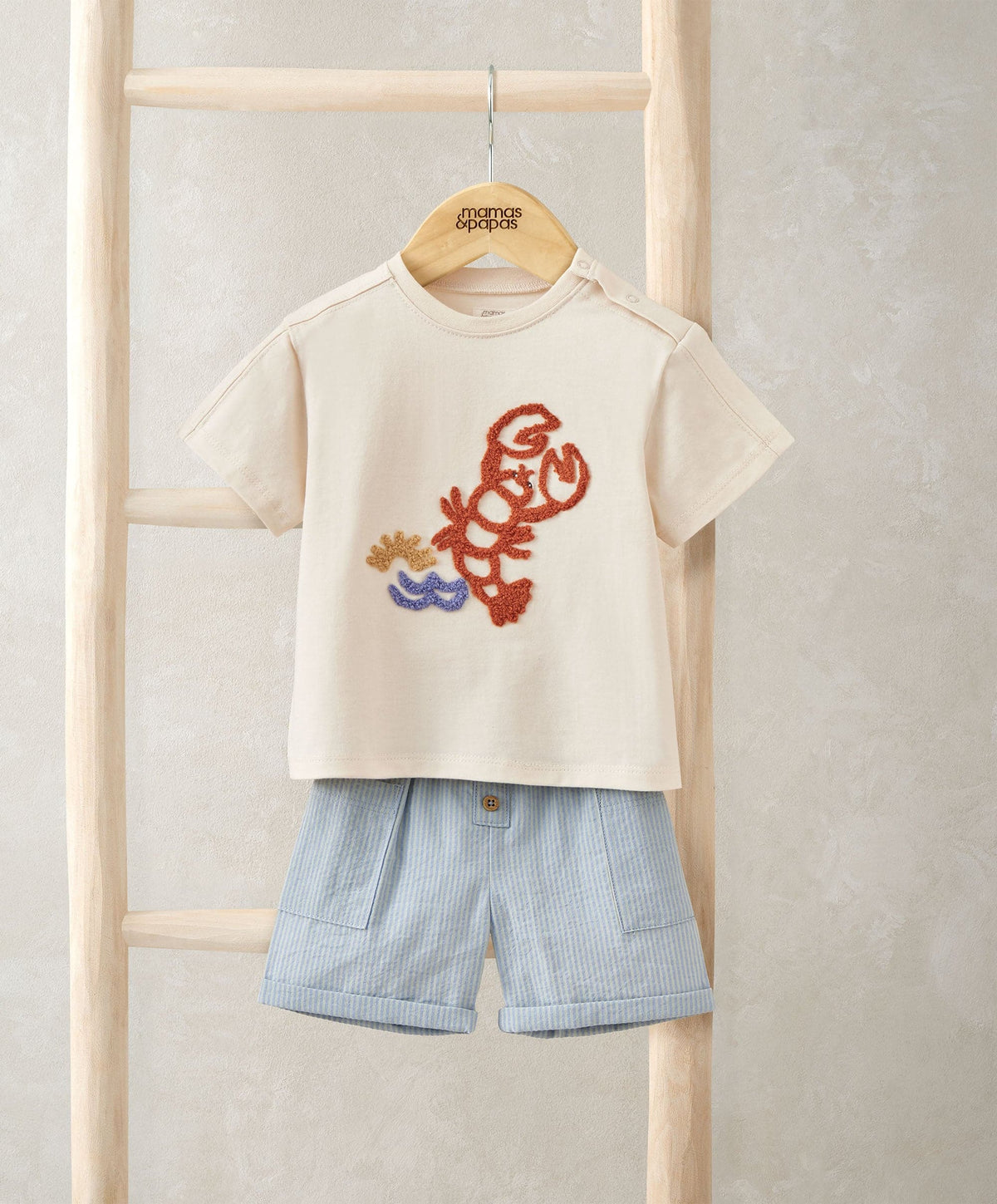Mamas & Papas Outfits & Sets Lobster T-Shirt & Shorts Outfit Set