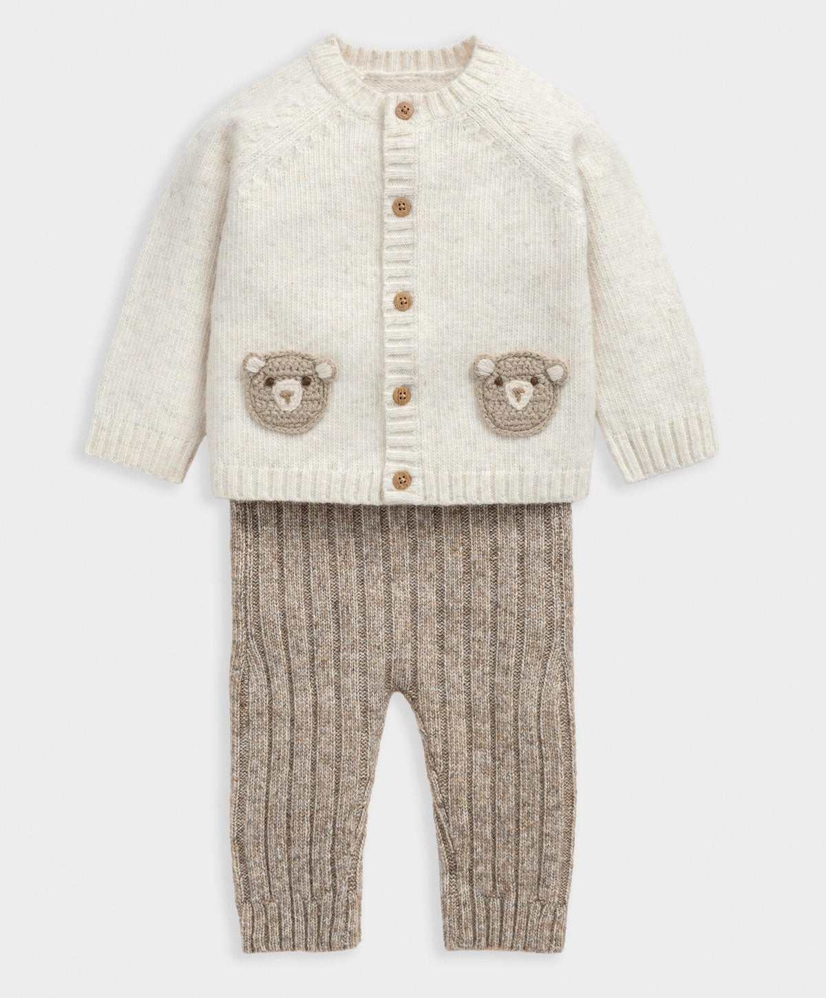 Mamas & Papas Outfits & Sets Me & You Bear Cardigan & Leggings Outfit Set