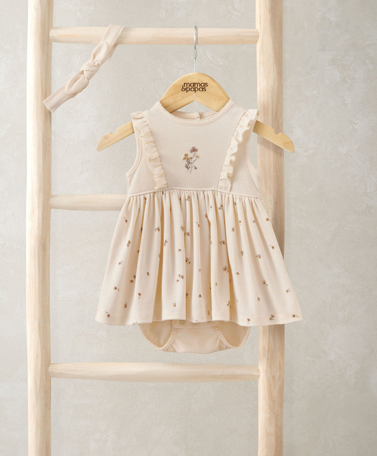 Mamas & Papas Outfits & Sets Mock Skirt Romper With Headband