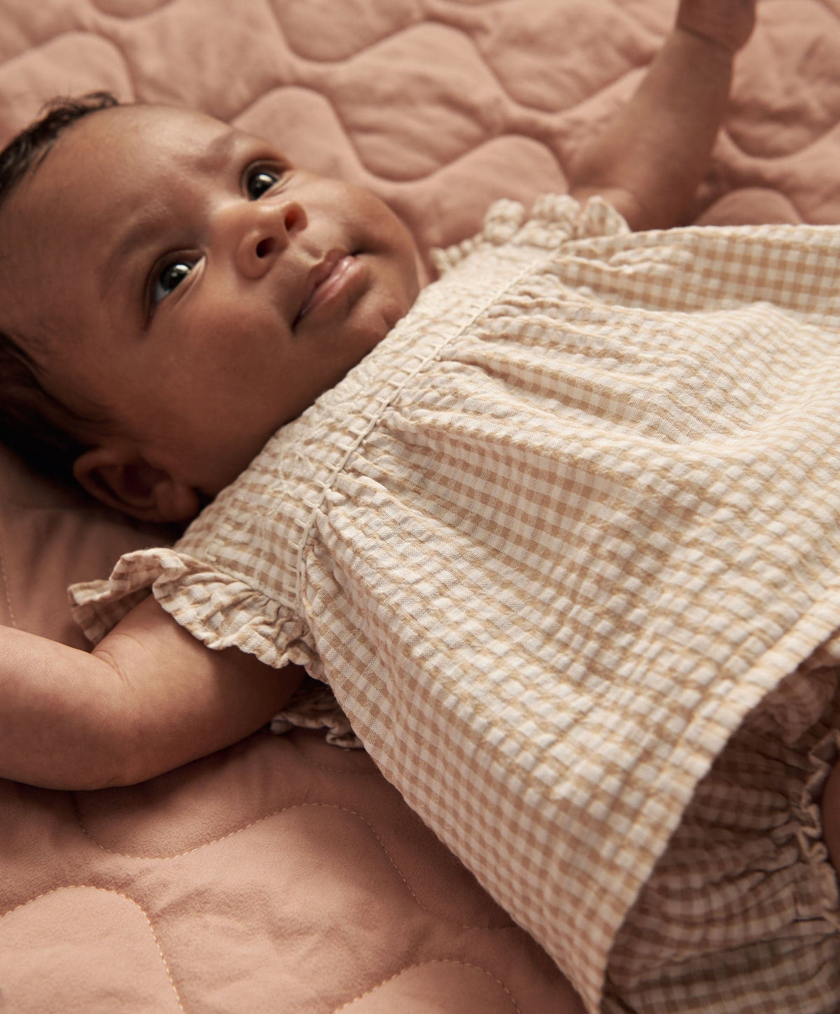 Mamas & Papas Outfits & Sets Pink Gingham Blouse & Bloomers
