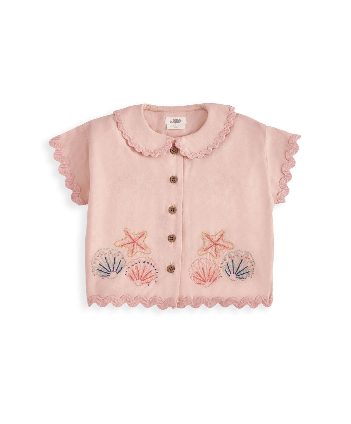 Mamas & Papas Outfits & Sets Pink Resort Shirt & Shorts Outfit Set