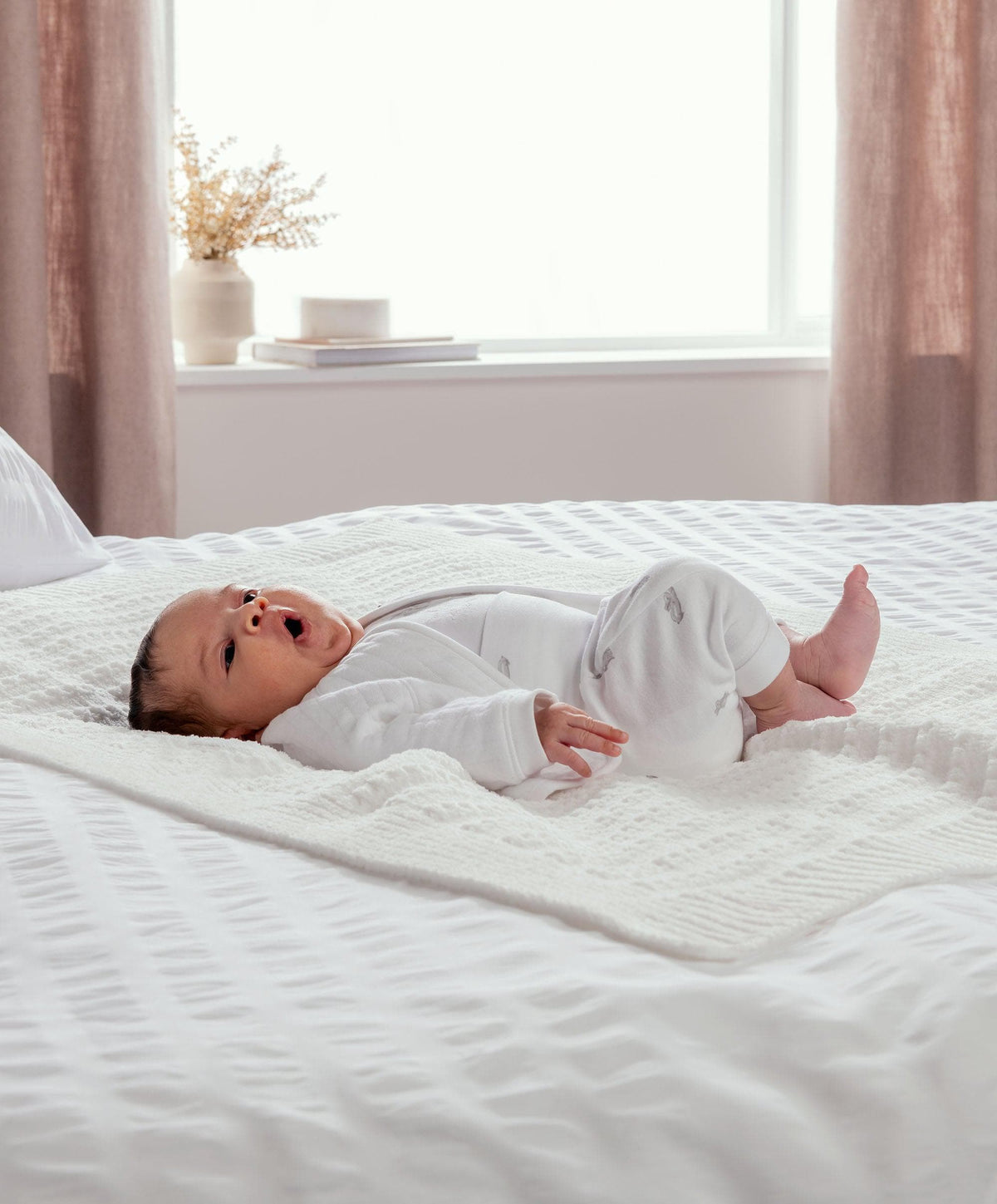 Mamas & Papas Outfits & Sets Quilted Jacket, Bodysuit & Bottoms Set (3 Pieces) – Bunny Print