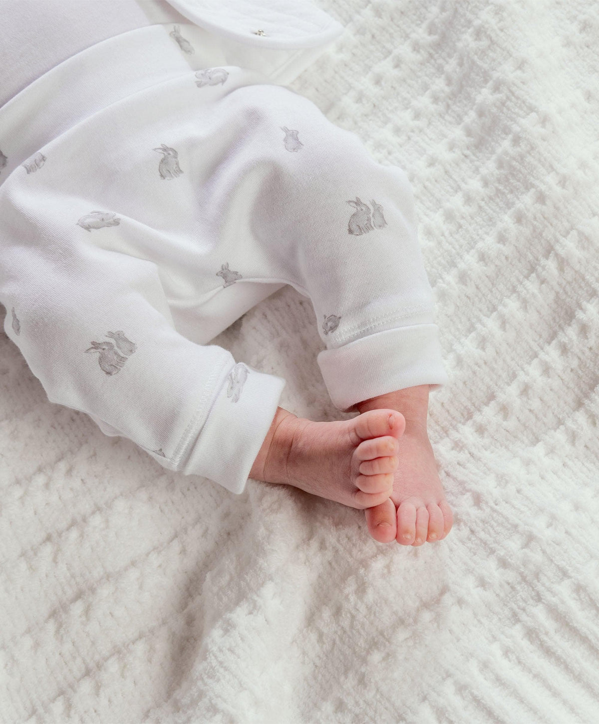 Mamas & Papas Outfits & Sets Quilted Jacket, Bodysuit & Bottoms Set (3 Pieces) – Bunny Print