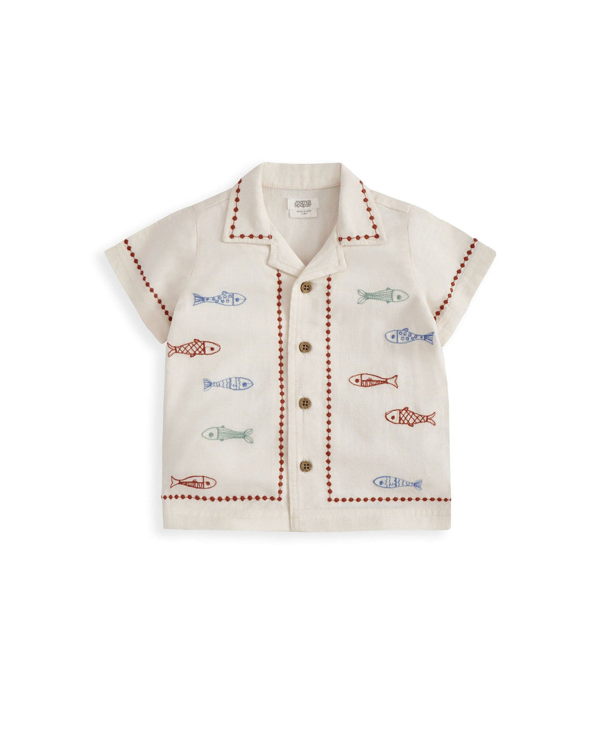 Mamas & Papas Outfits & Sets Sardine Linen Top & Shorts Set