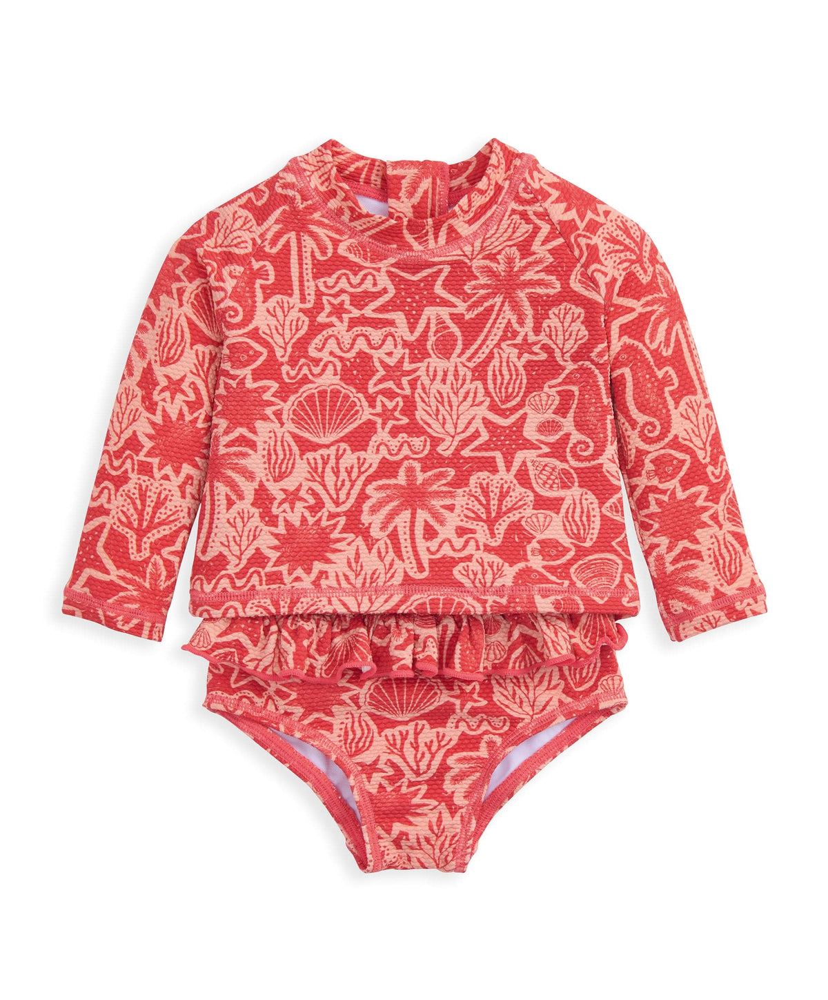 Mamas & Papas Outfits & Sets Seahorse Long Sleeve Swim Top & Bottoms