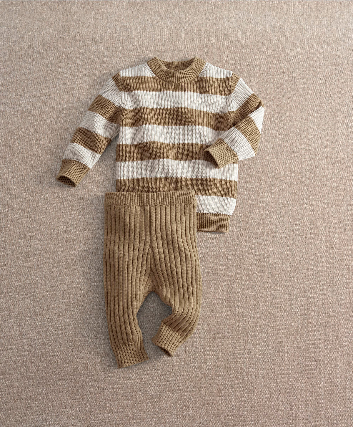 Mamas & Papas Outfits & Sets Stripe Knitted Jumper & Leggings Set