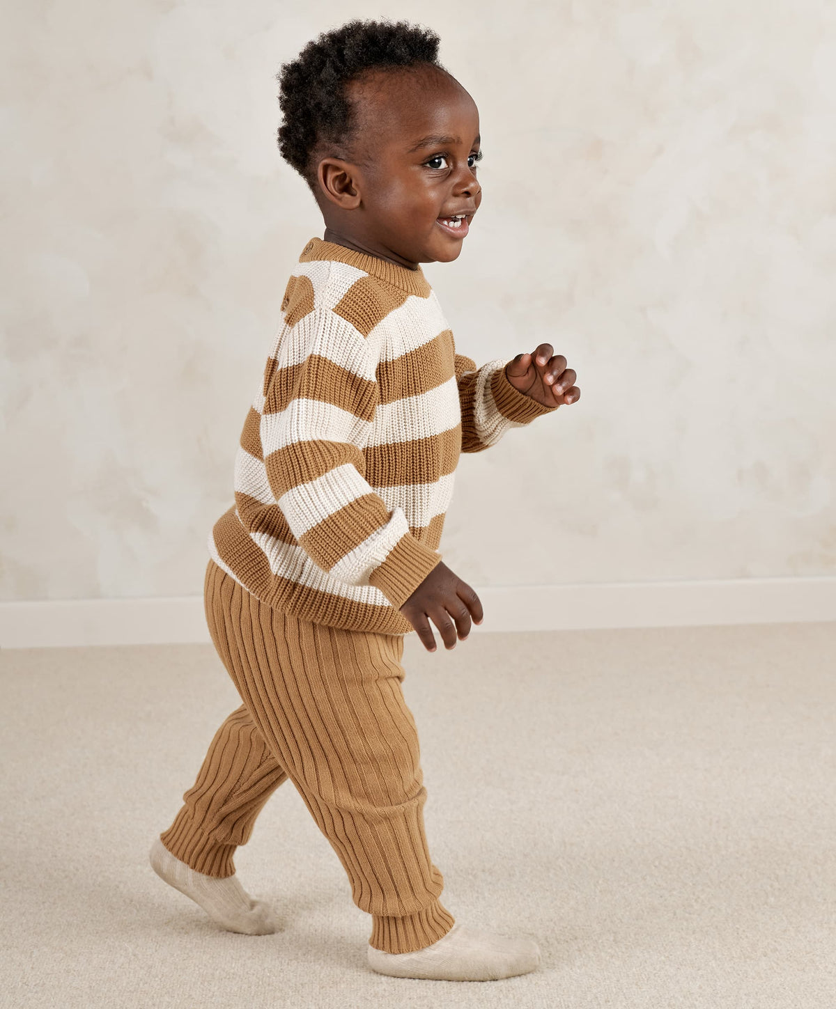 Mamas & Papas Outfits & Sets Stripe Knitted Jumper & Leggings Set