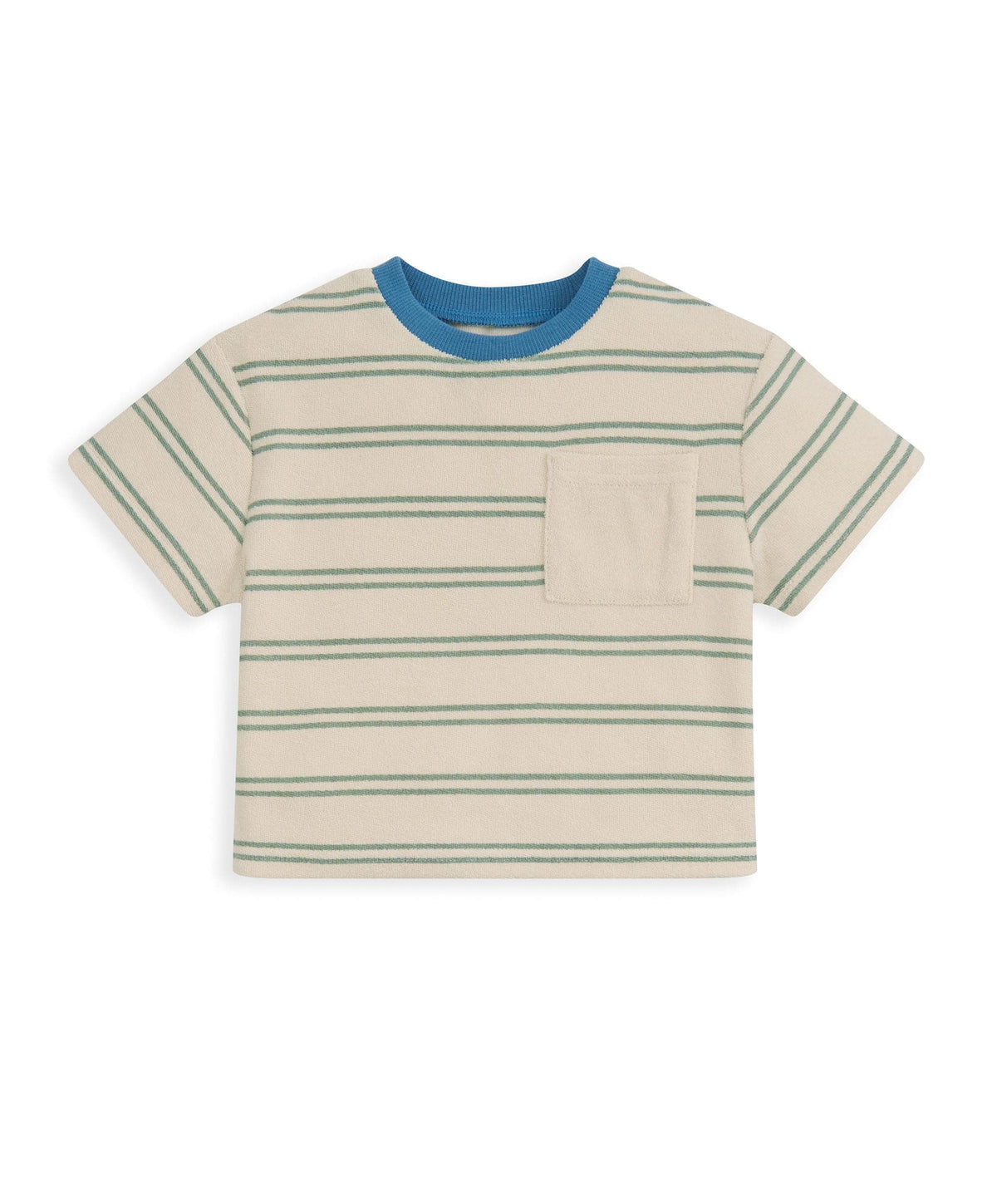 Mamas & Papas Outfits & Sets Stripped Terry Towelling T-Shirt & Joggers Set