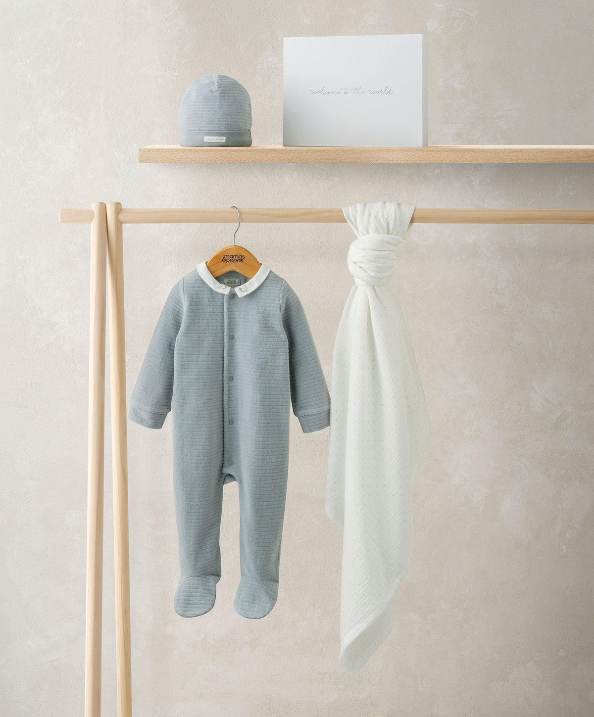 Mamas & Papas Outfits & Sets Welcome to the World Baby Boy (3 Piece) Gift Set