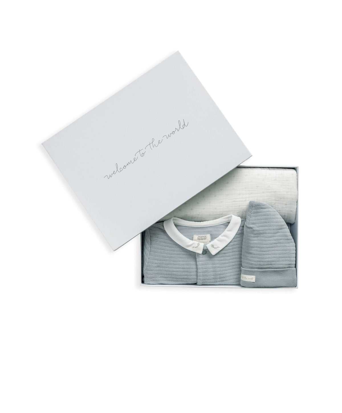 Mamas & Papas Outfits & Sets Welcome to the World Baby Boy (3 Piece) Gift Set