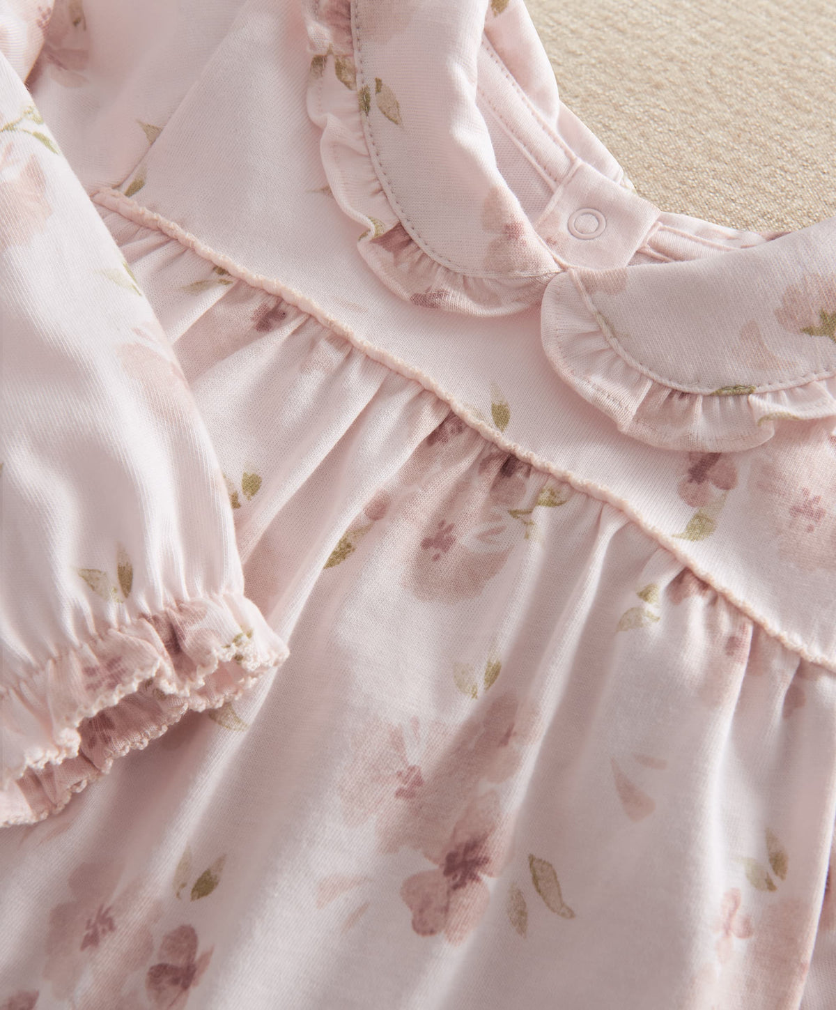 Mamas & Papas Pyjamas & Nightwear Jersey Watercolour Floral Pyjamas