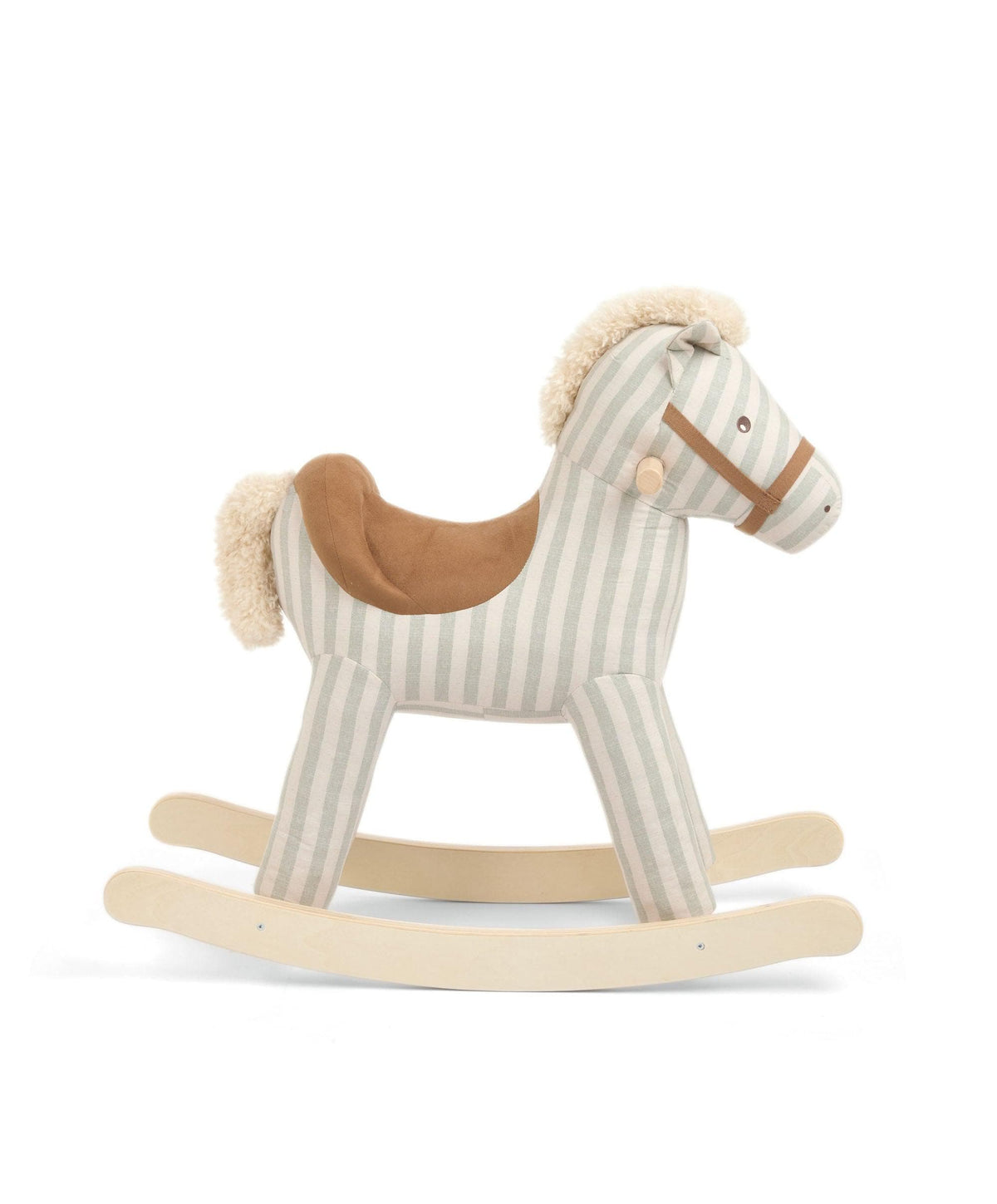 Mamas & Papas Rocking Animals Rocking Horse - Sage Green Stripe