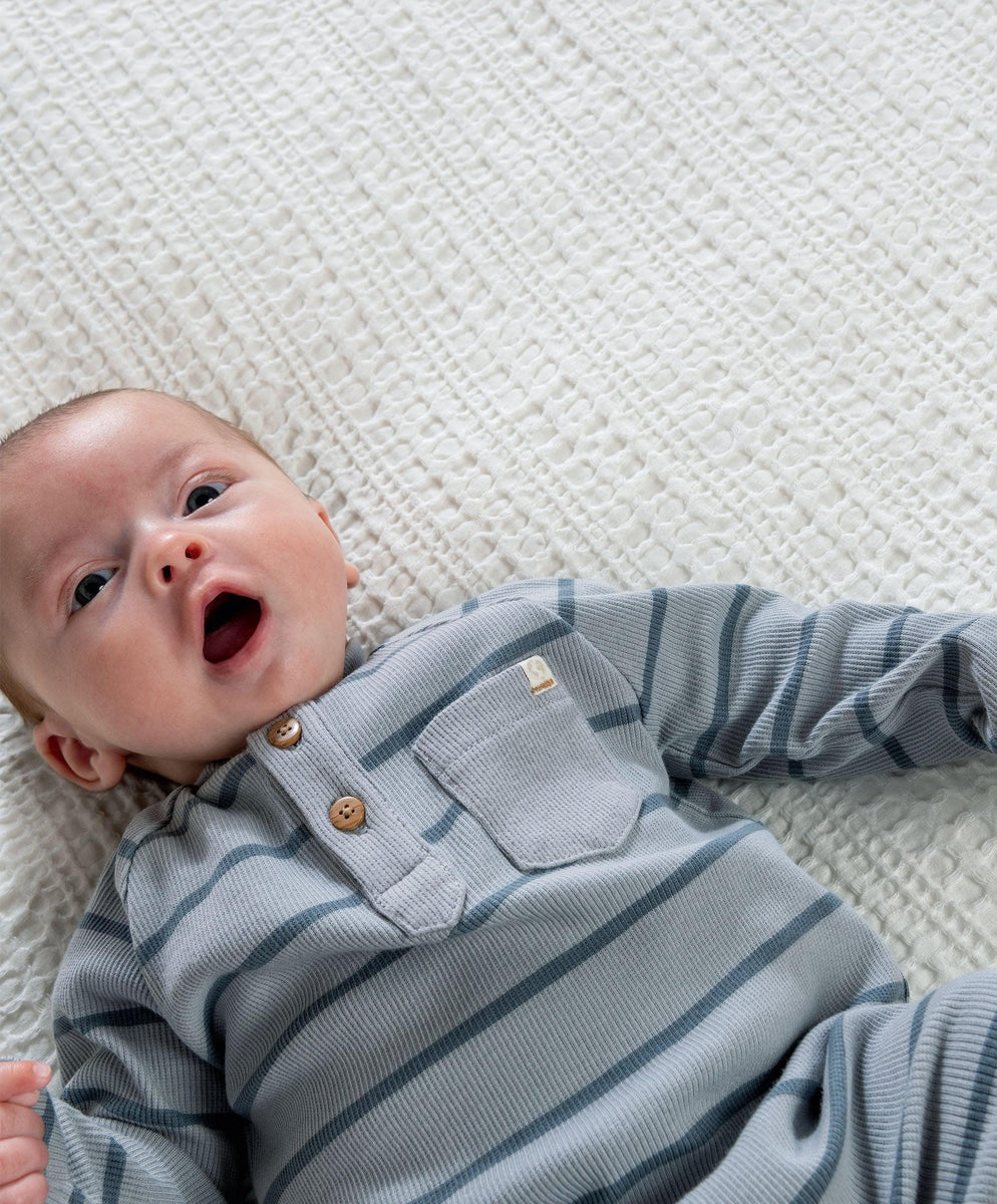 Striped Romper – Blue – Mamas & Papas UK