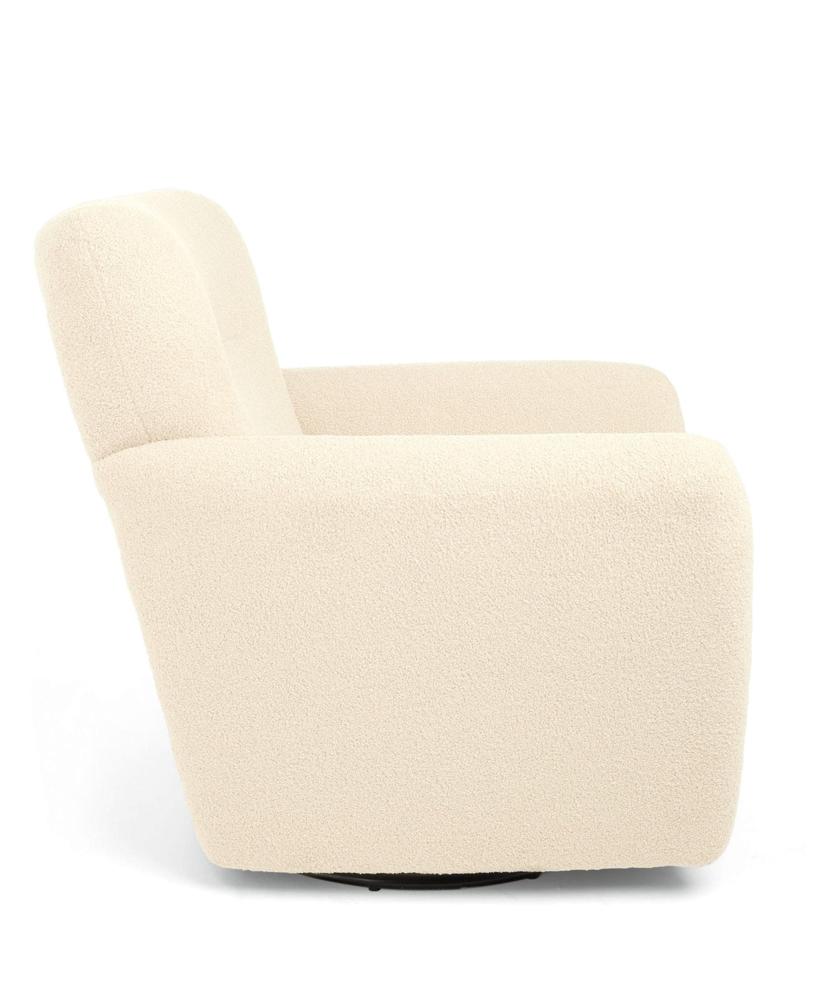 Mamas & Papas Settle Swivel Nursing Chair & Stool - Off White Boucle