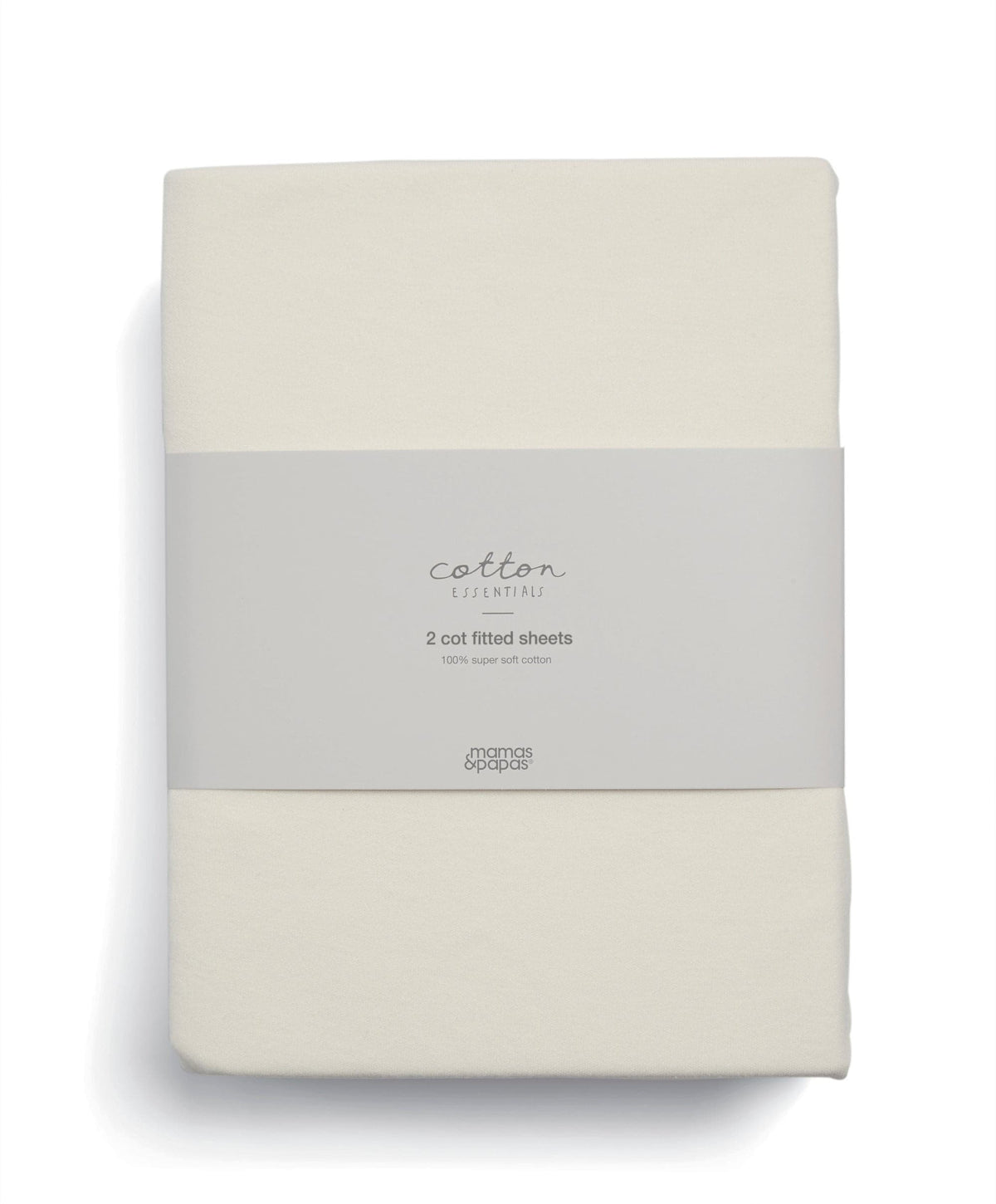 Mamas & Papas Sheets Petite Cot Fitted Sheets (2 Pack) - Cream
