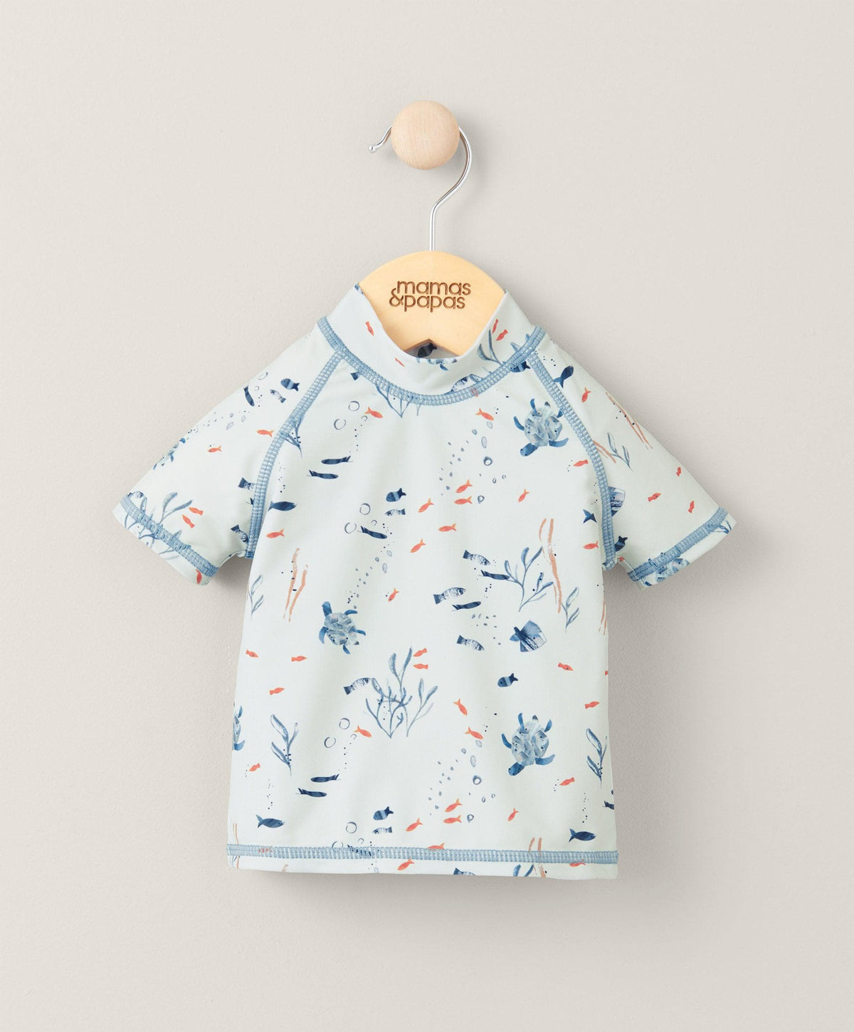 Mamas & Papas Swimwear Short Sleeve Rash Top Swimwear - Blue
