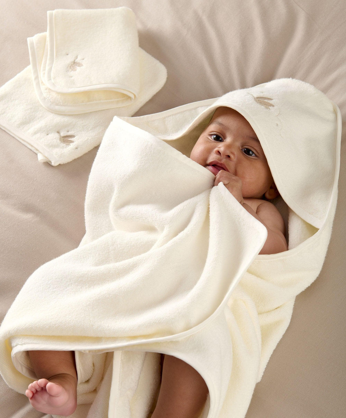 Mamas & Papas Towelling Baby Towelling Set (3 Pack) - Welcome to the World Duckling