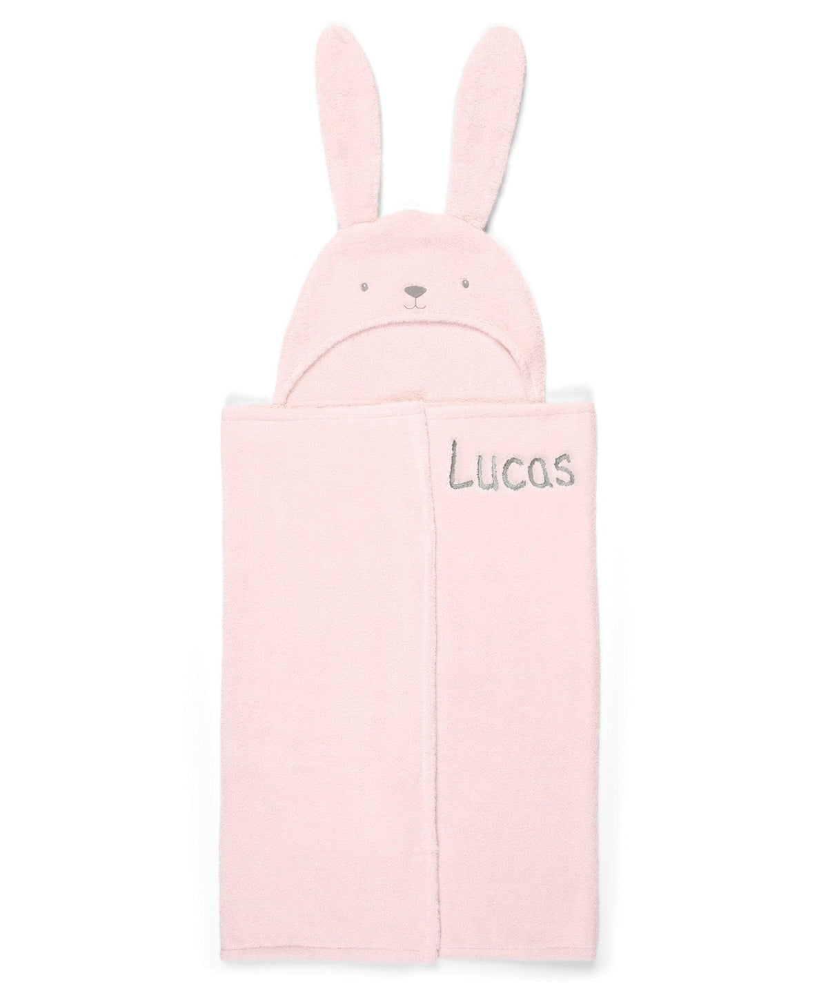 Mamas & Papas Towelling Hooded Baby Towel - Pink Bunny