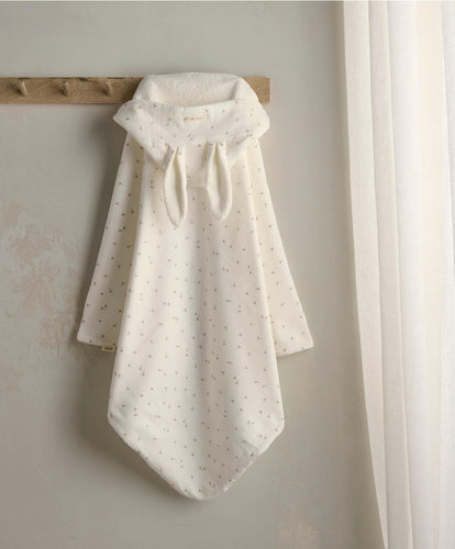 Mamas & Papas Towelling Welcome to the World Seedling Seed Hooded Towel - White