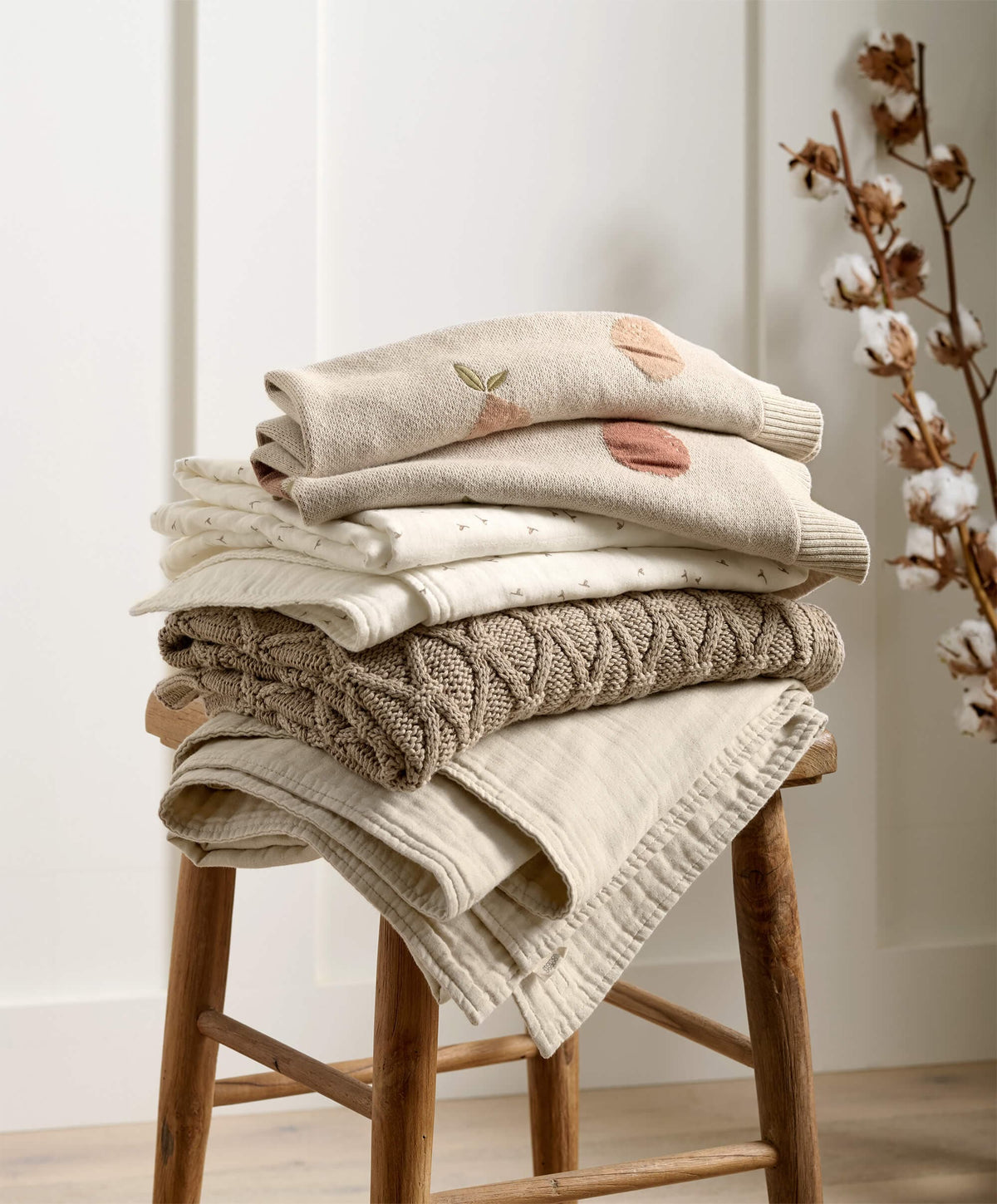 Mamas & Papas Welcome to the World Seedling Cotbed Fitted Sheets (2 pack) - Seed/Leaf