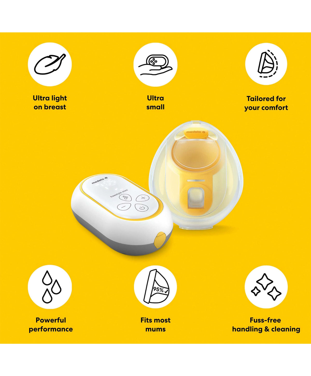 Medela Breastfeeding Freestyle Mini Hands Free Single Electric Breast Pump