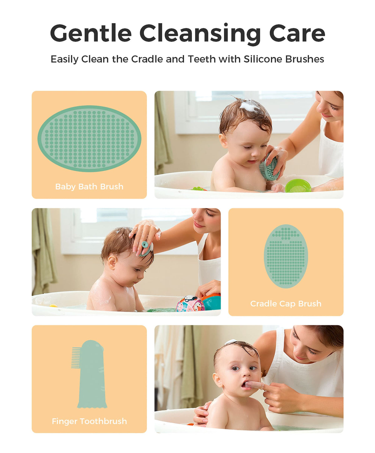 Momcozy Baby Care Momcozy Core Baby Kit - White/Green