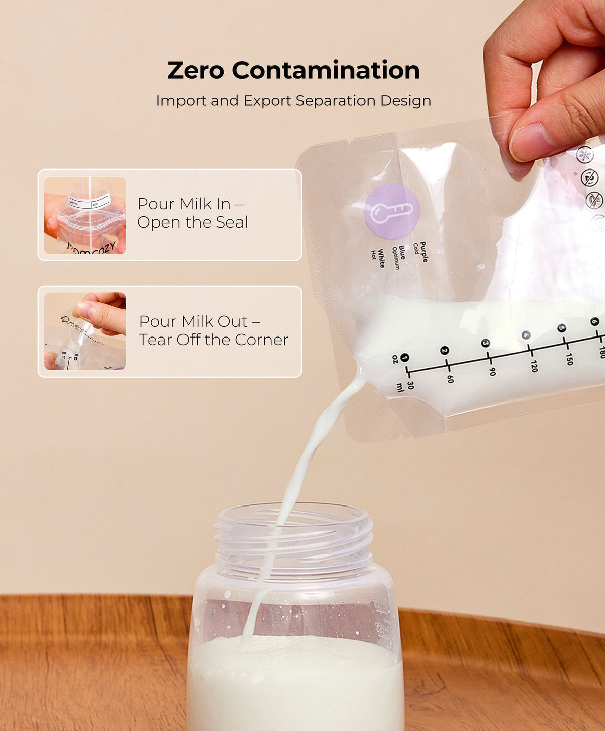 Momcozy Breastfeeding Momcozy Breastmilk Bag 50pcs