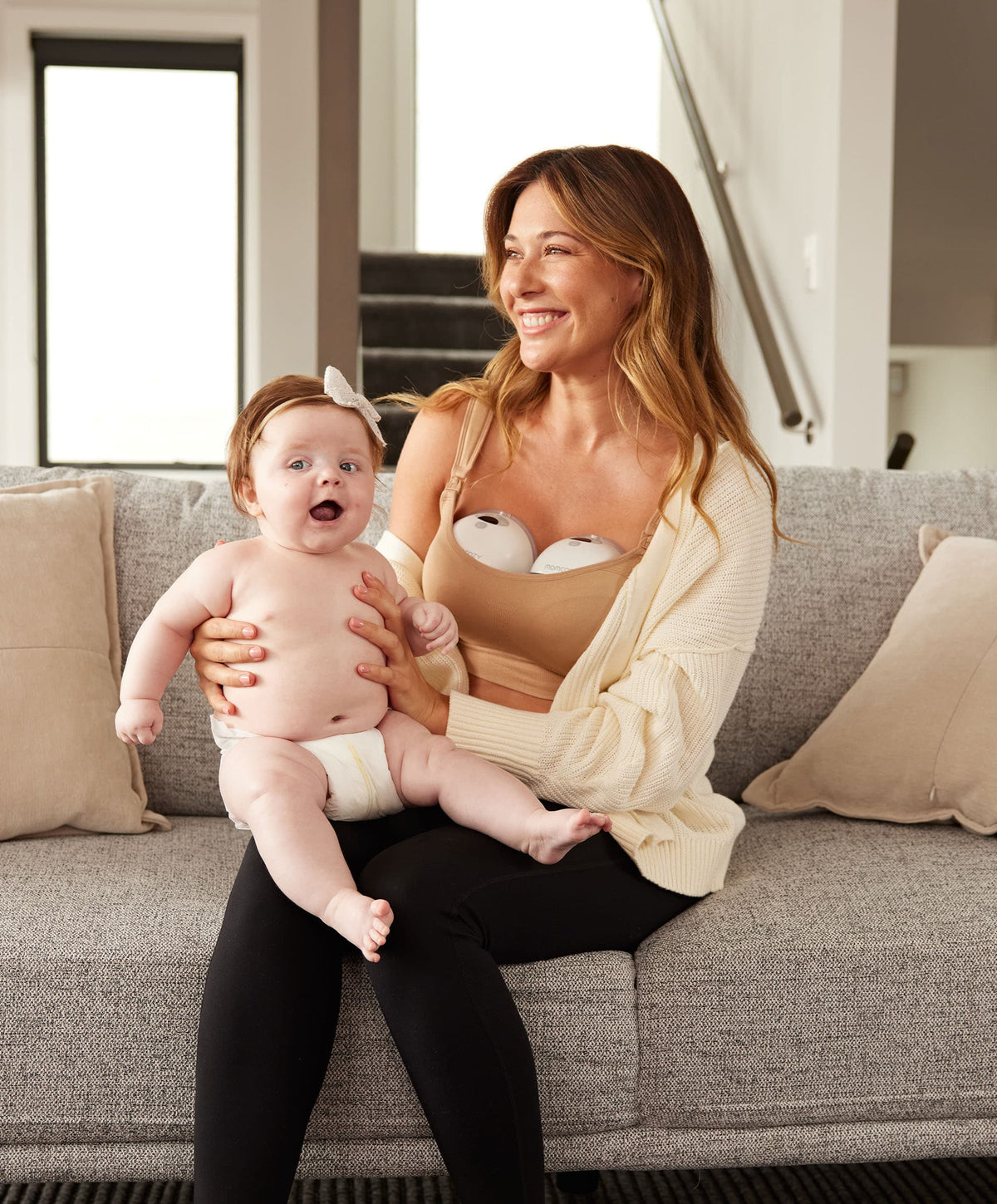Momcozy Breastfeeding Momcozy Double M5 Wearable Electric Breast Pump - Maroon