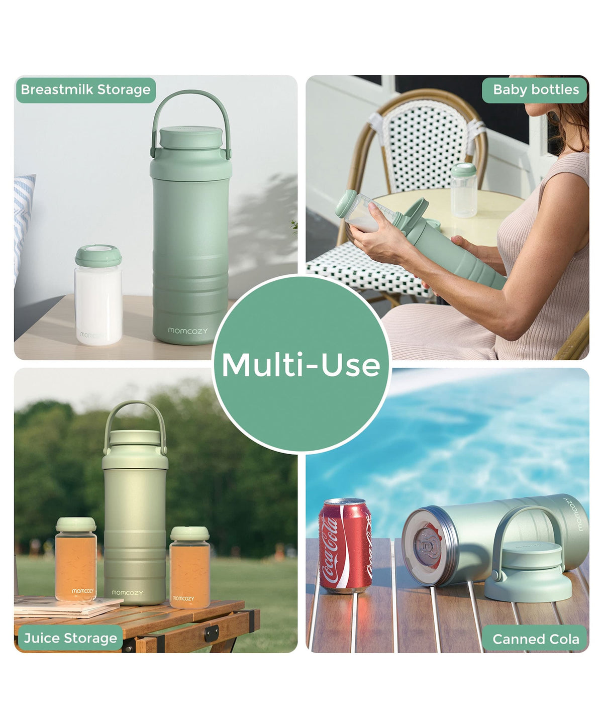 Momcozy Momcozy Portable Breast Milk Cooler - Green