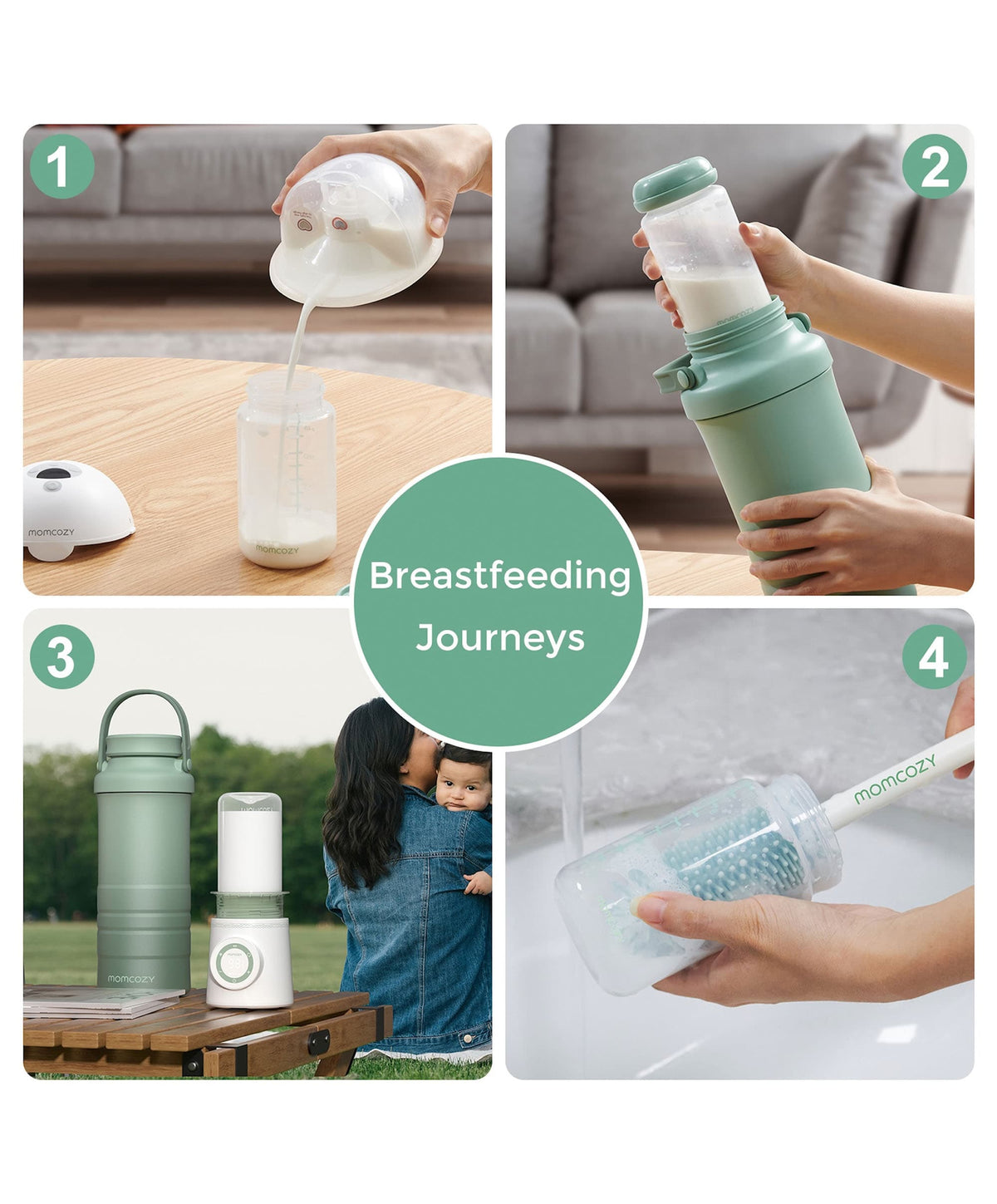 Momcozy Momcozy Portable Breast Milk Cooler - Green