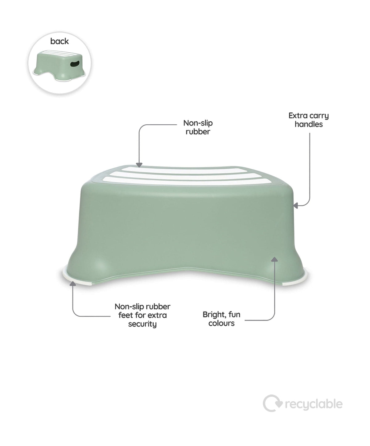 My Carry Potty My Little Step Stool - Sage Green