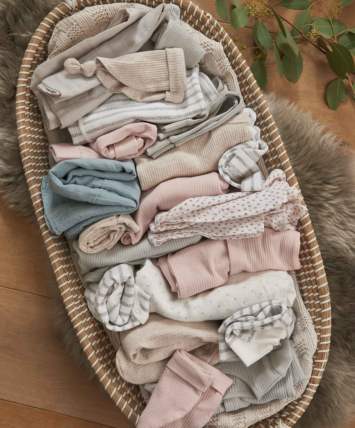 Mamas & Papas Hats & Mitts Organic Cotton Ribbed Hat - Oatmeal