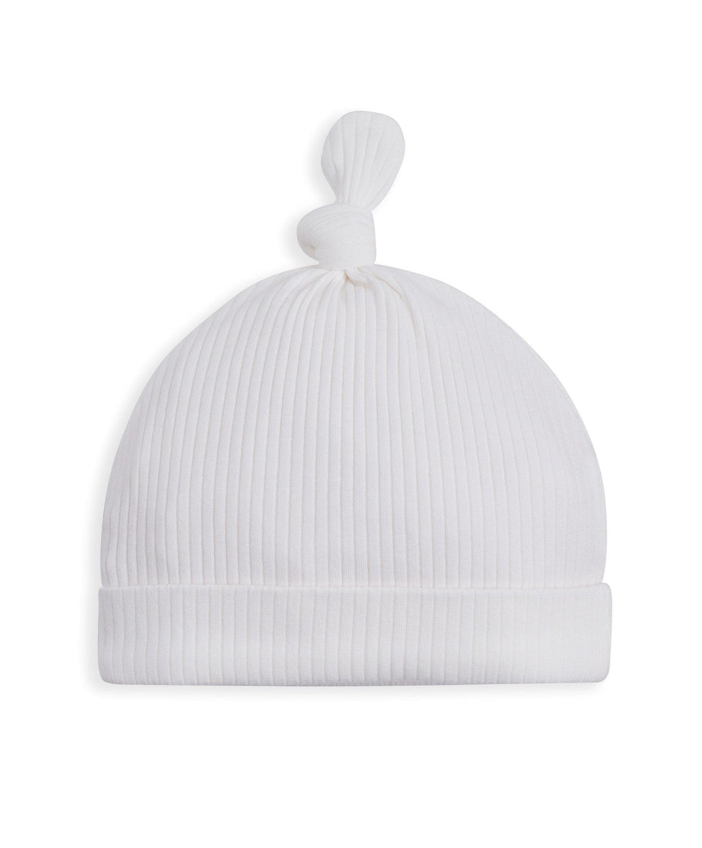 Organic Cotton Ribbed Hat - White – Mamas & Papas UK