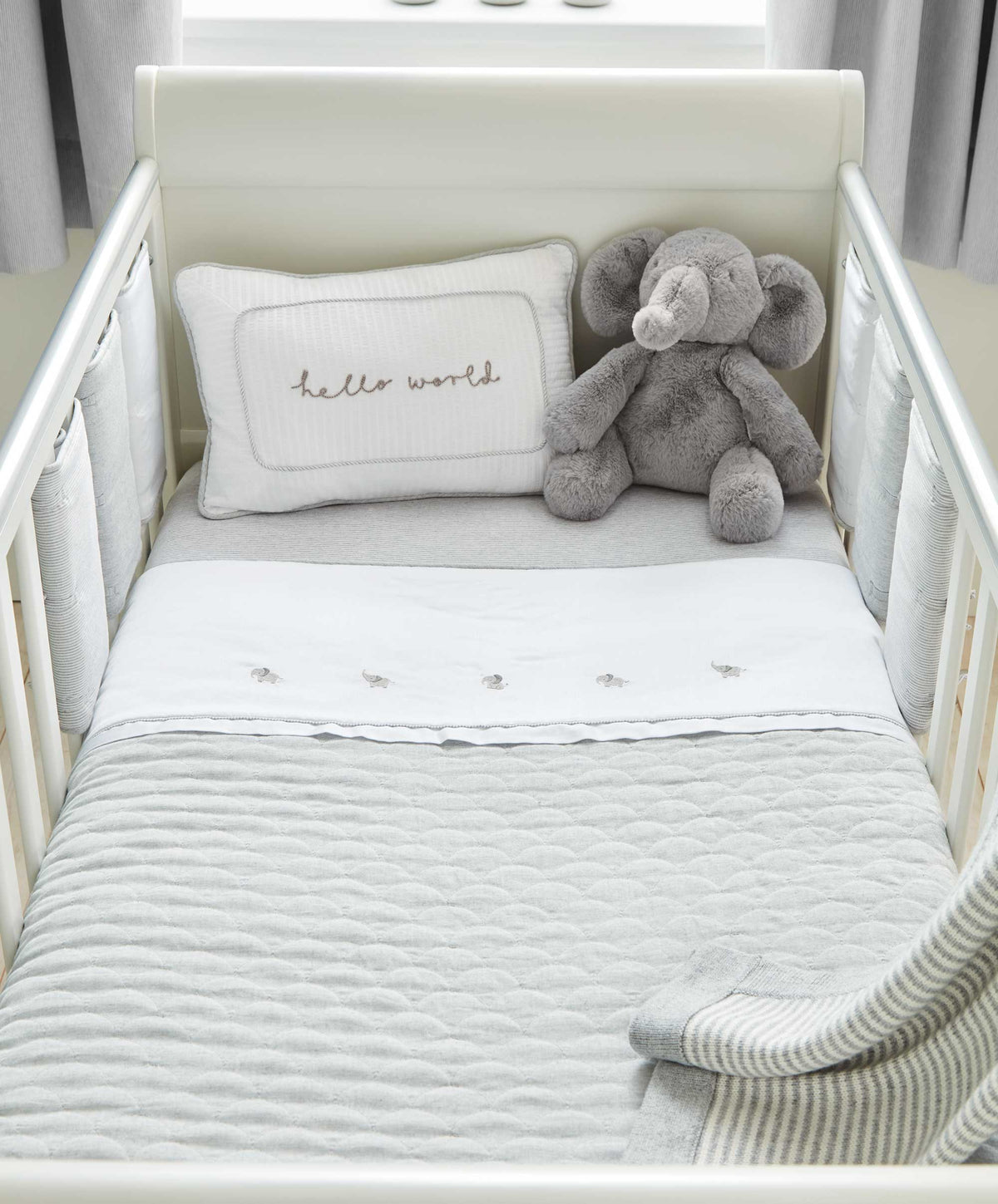 Mamas & Papas Quilts & Coverlets Welcome To The World Quilt - Grey