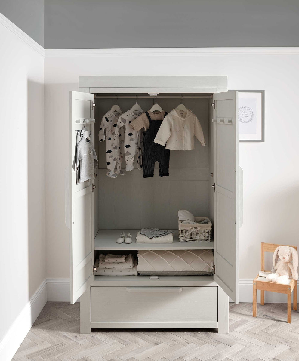 Franklin Wardrobe White Wash Nursery Furniture Mamas & Papas UK