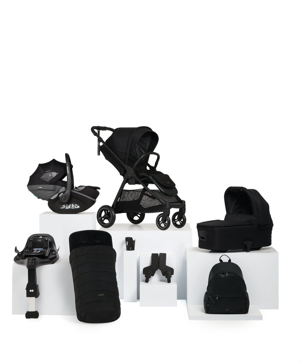 Flip XT³ Pushchair Bundle with Maxi-Cosi Pebble Slide Pro Car Seat &amp; Base (8 Pieces) - Ink