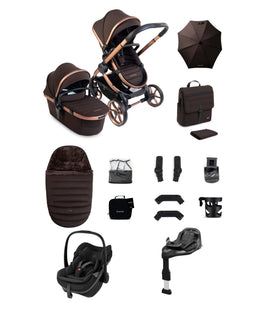 iCandy Peach 8 Complete Bundle with Maxi-Cosi Pebble Slide Pro Car Seat & Base  - Pebble